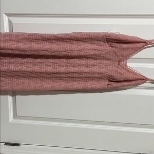 Pink Lace Sleeveless Dress